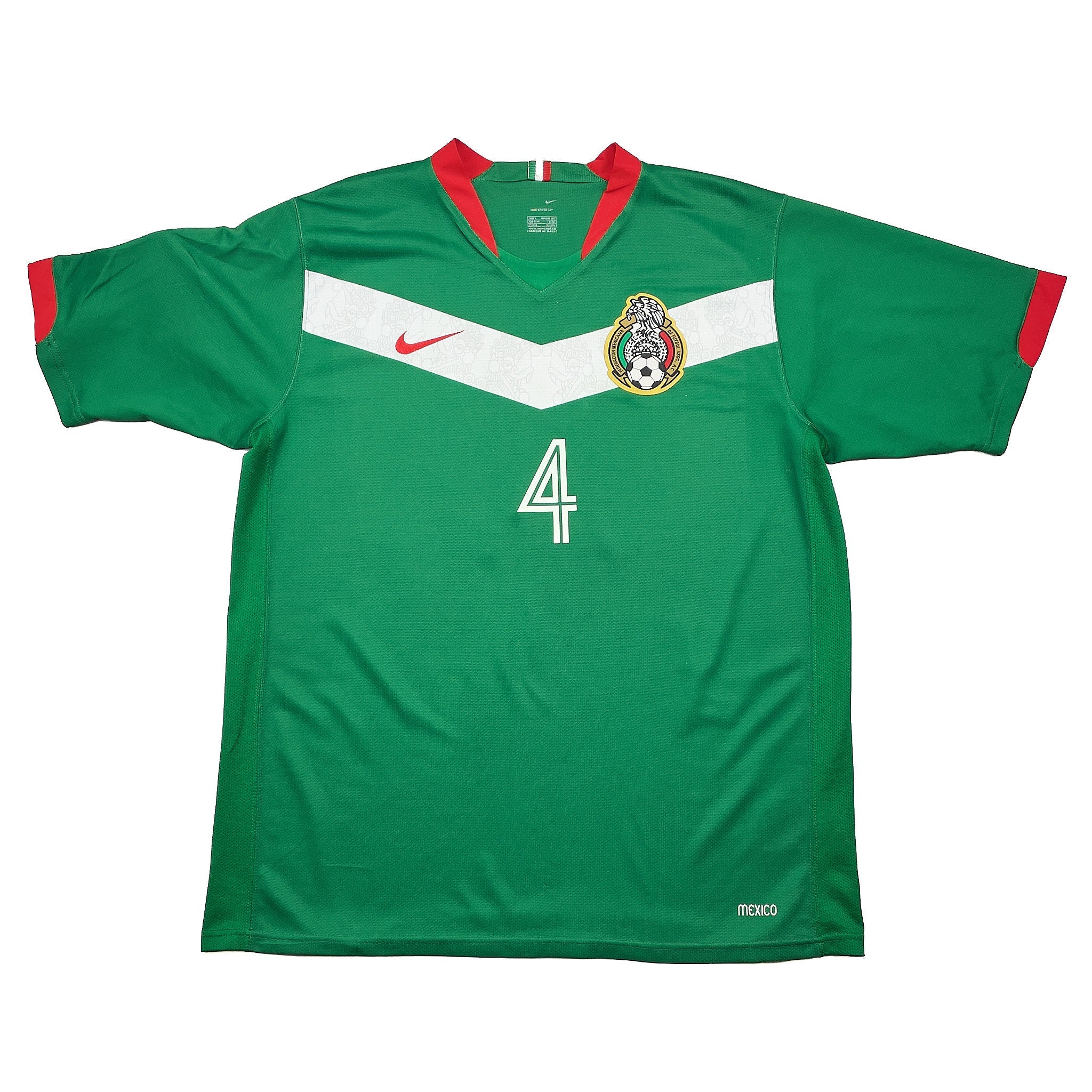 Buy 2006/07 Mexico R.Marquez 4 Home Shirt (L) Nike ~ Free worldwide shipping available ~ Authentic Vintage Football Shirts from Cult Kits