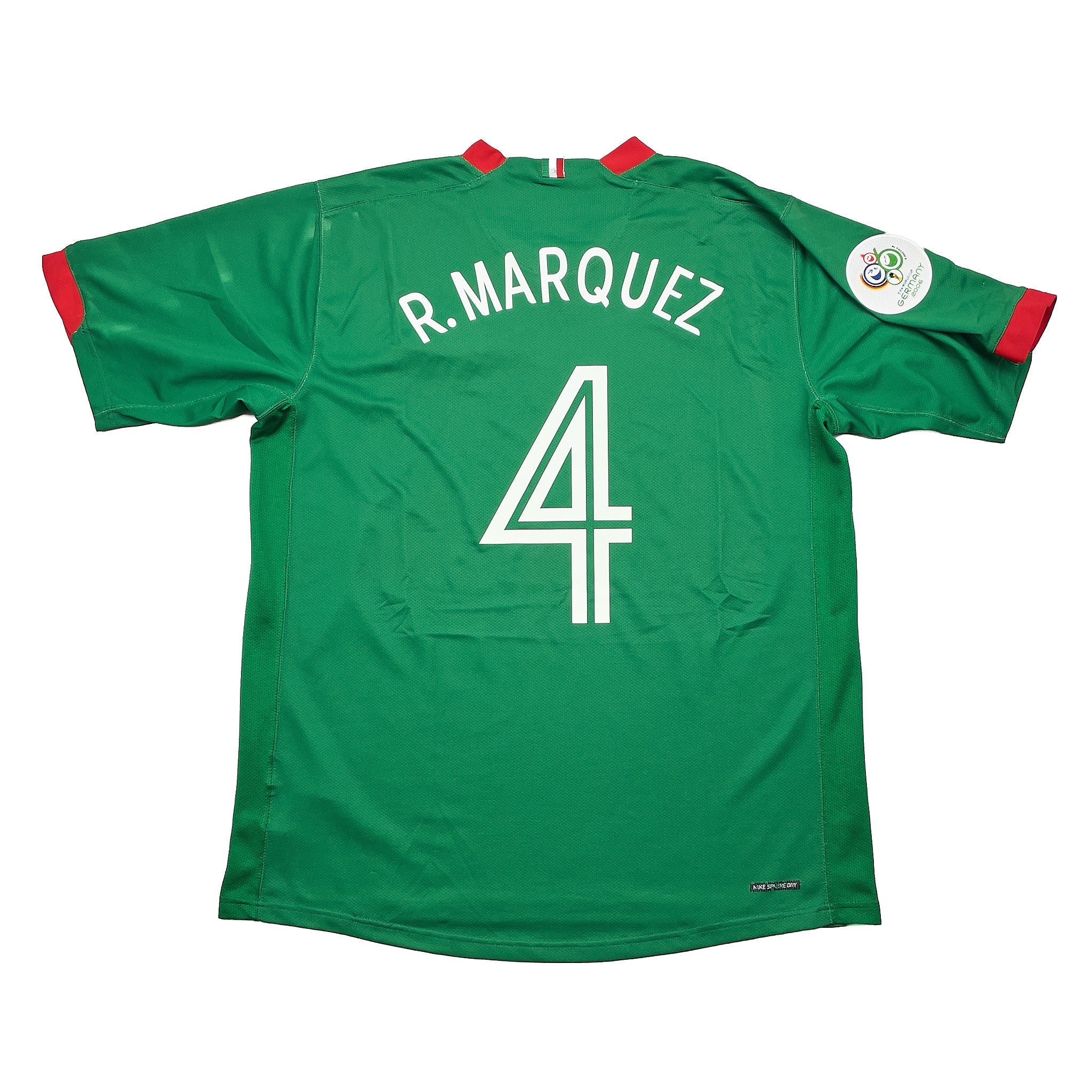 Buy 2006/07 Mexico R.Marquez 4 Home Shirt (L) Nike ~ Free worldwide shipping available ~ Authentic Vintage Football Shirts from Cult Kits