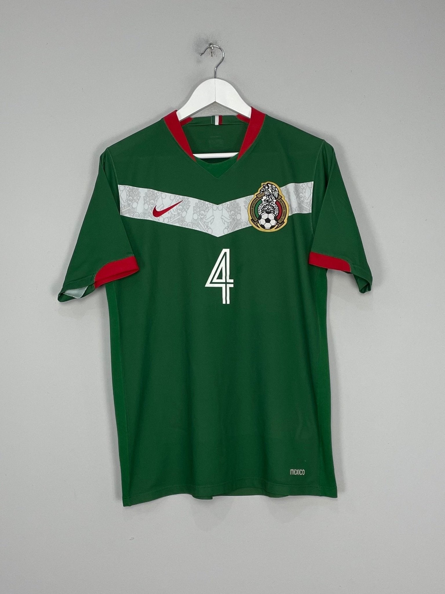 Shop 2006/07 MEXICO R.MARQUEZ #4 HOME SHIRT (M) NIKE, classic football shirts, vintage football shirts & retro soccer jerseys at Cult Kits