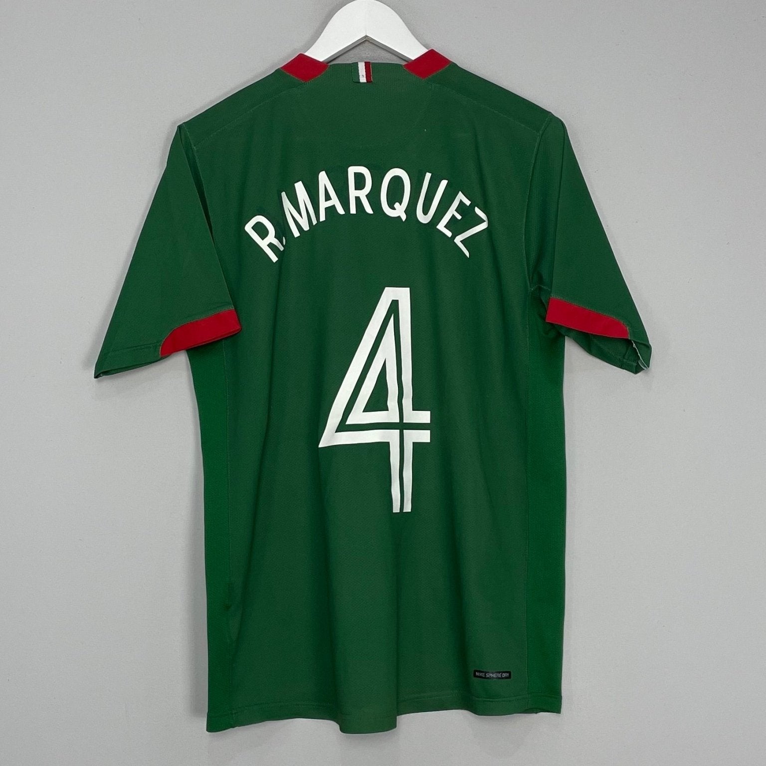 Shop 2006/07 MEXICO R.MARQUEZ #4 HOME SHIRT (M) NIKE, classic football shirts, vintage football shirts & retro soccer jerseys at Cult Kits