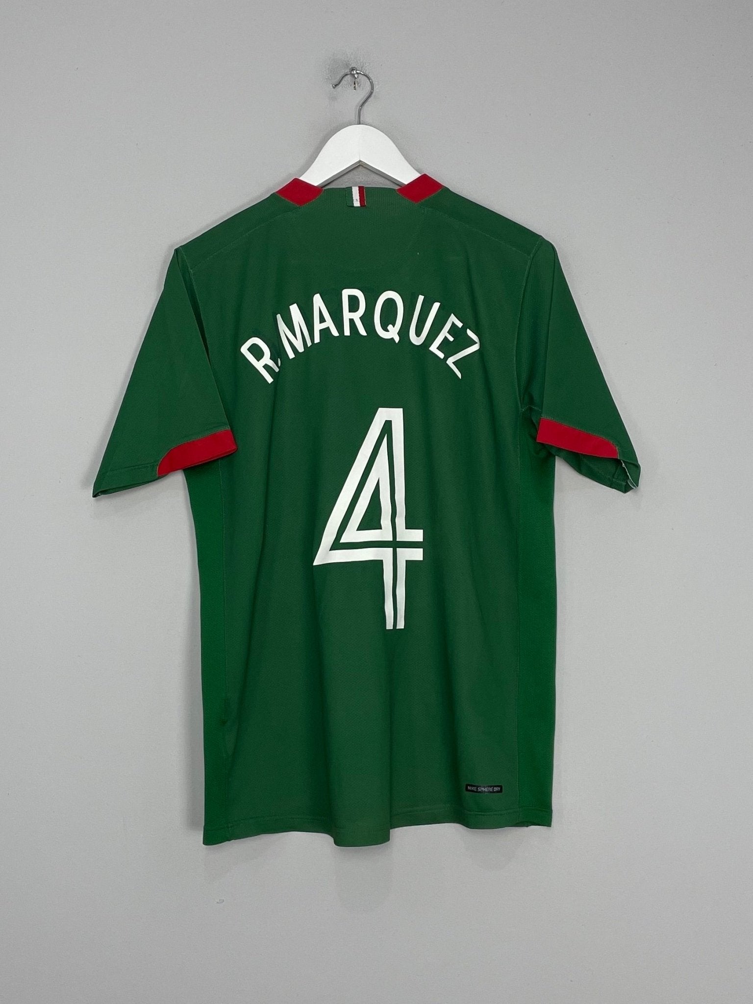 Shop 2006/07 MEXICO R.MARQUEZ #4 HOME SHIRT (M) NIKE, classic football shirts, vintage football shirts & retro soccer jerseys at Cult Kits