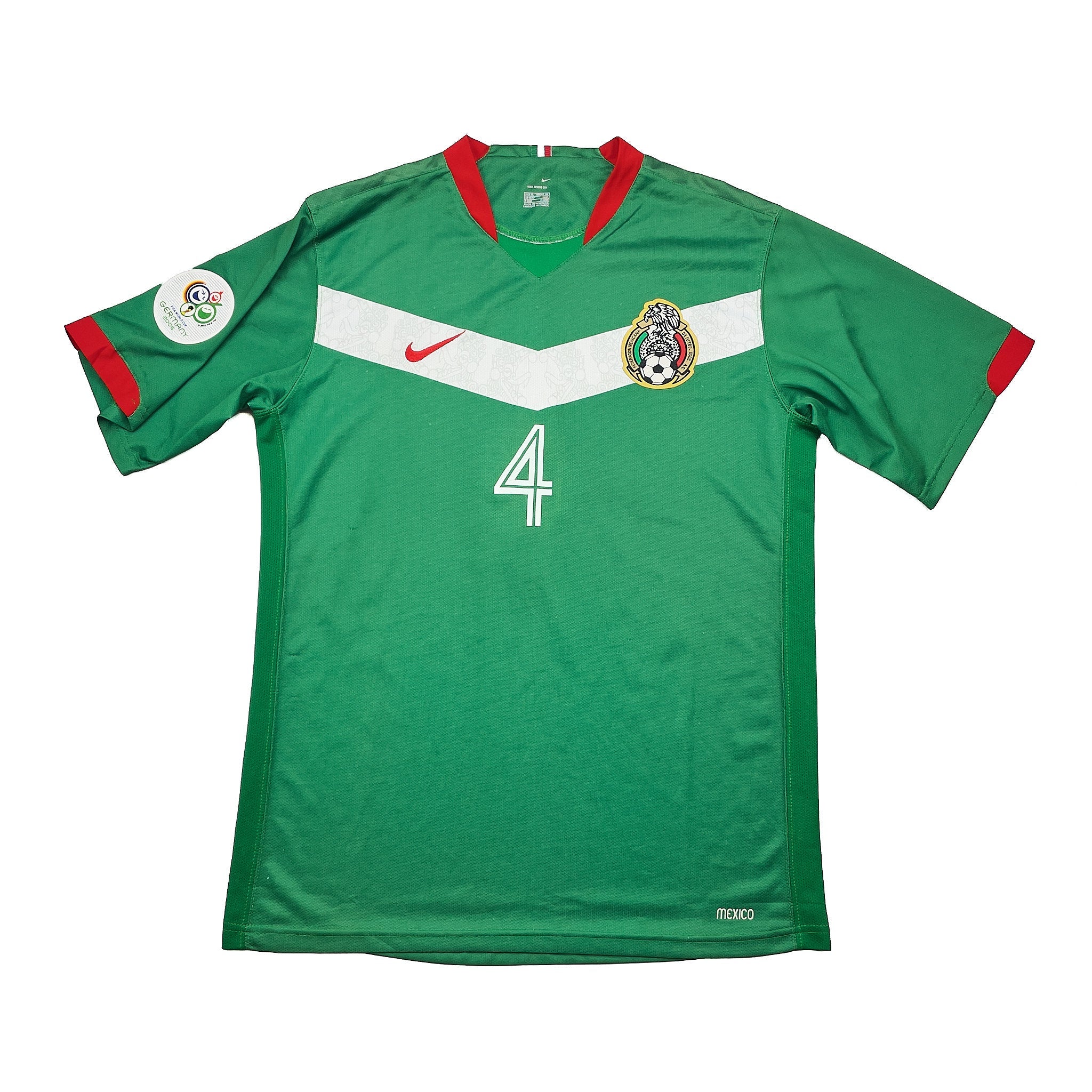 Buy 2006/07 Mexico R.Marquez 4 Home Shirt (XL) Nike ~ Free worldwide shipping available ~ Authentic Vintage Football Shirts from Cult Kits