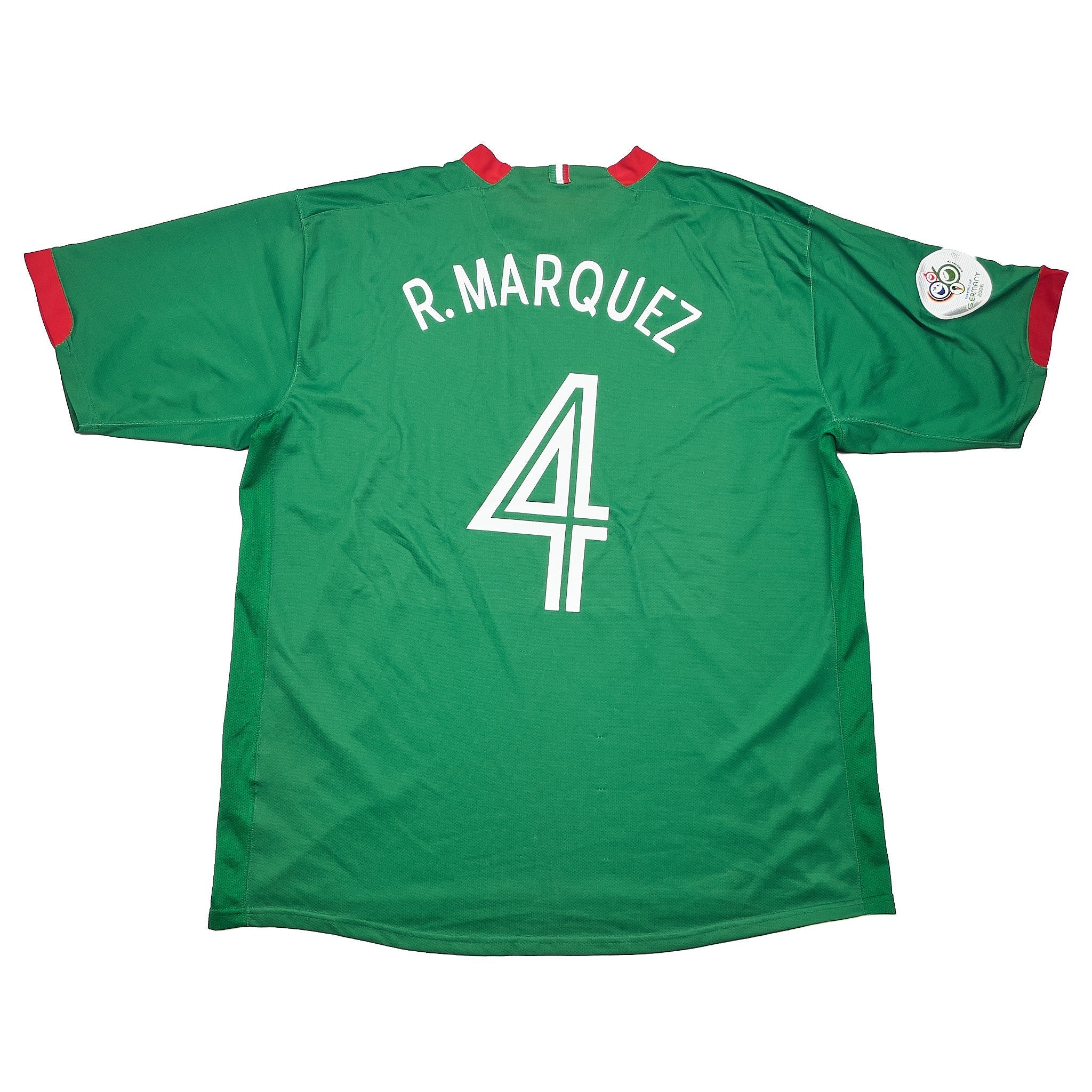 Buy 2006/07 Mexico R.Marquez 4 Home Shirt (XXL) Nike ~ Free worldwide shipping ~ Authentic Vintage Football Shirts from Cult Kits