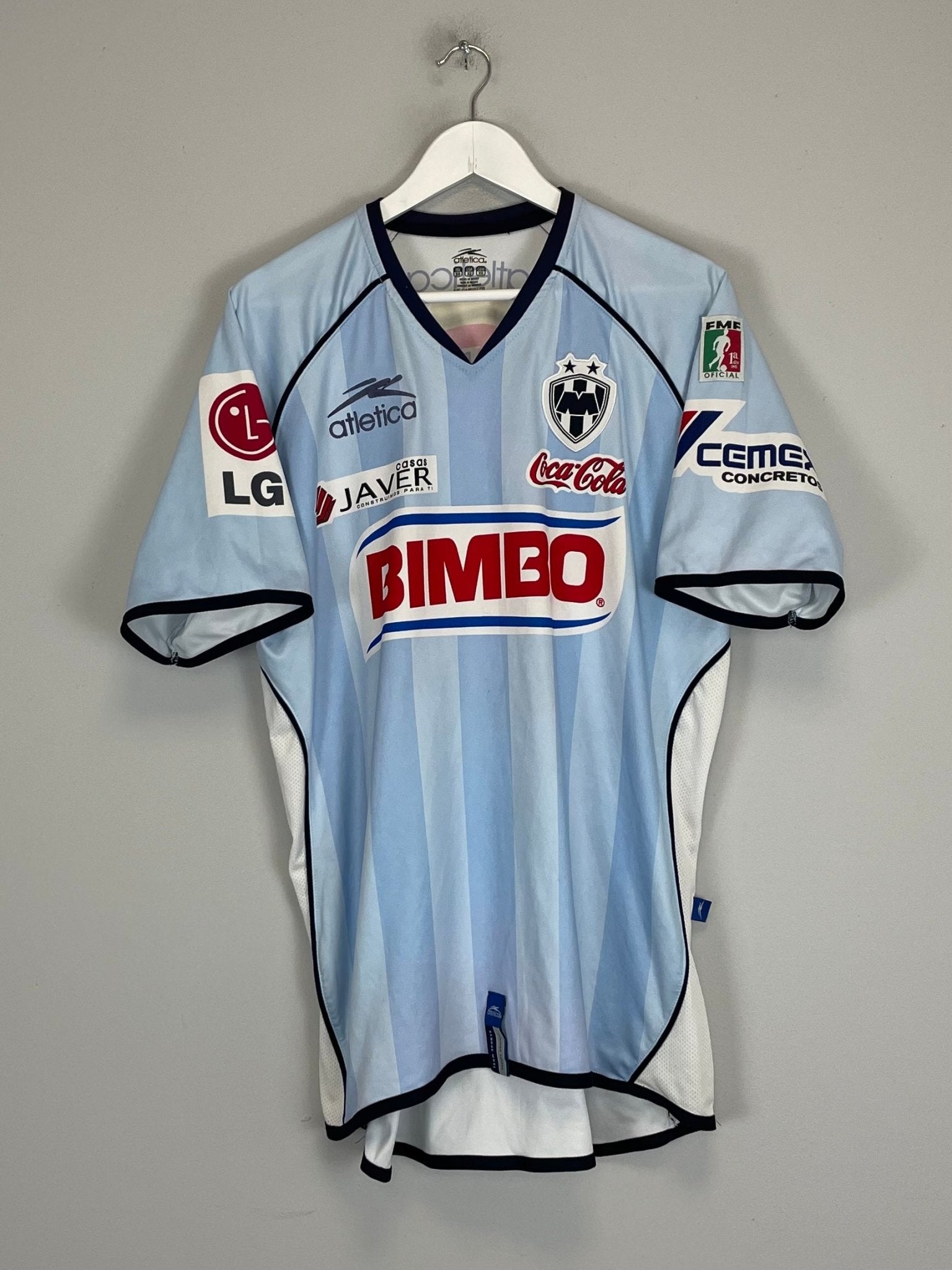 Shop 2006/07 MONTERREY AWAY SHIRT (XL) ATLETICA, classic football shirts, vintage football shirts & retro soccer jerseys at Cult Kits