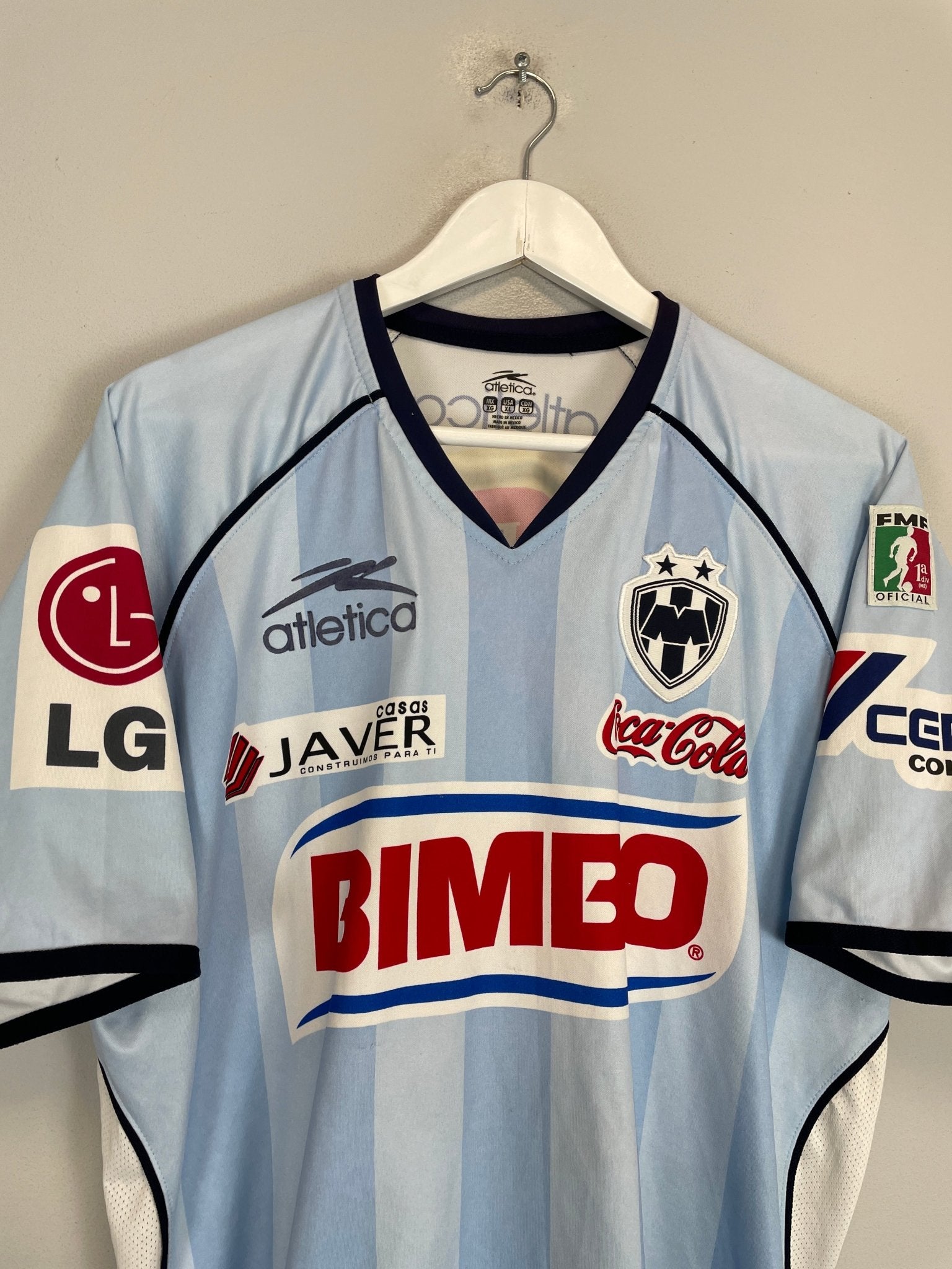 Shop 2006/07 MONTERREY AWAY SHIRT (XL) ATLETICA, classic football shirts, vintage football shirts & retro soccer jerseys at Cult Kits