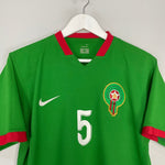 Shop 2006/07 MOROCCO #5 HOME SHIRT (M) NIKE, classic football shirts, vintage football shirts & retro soccer jerseys at Cult Kits