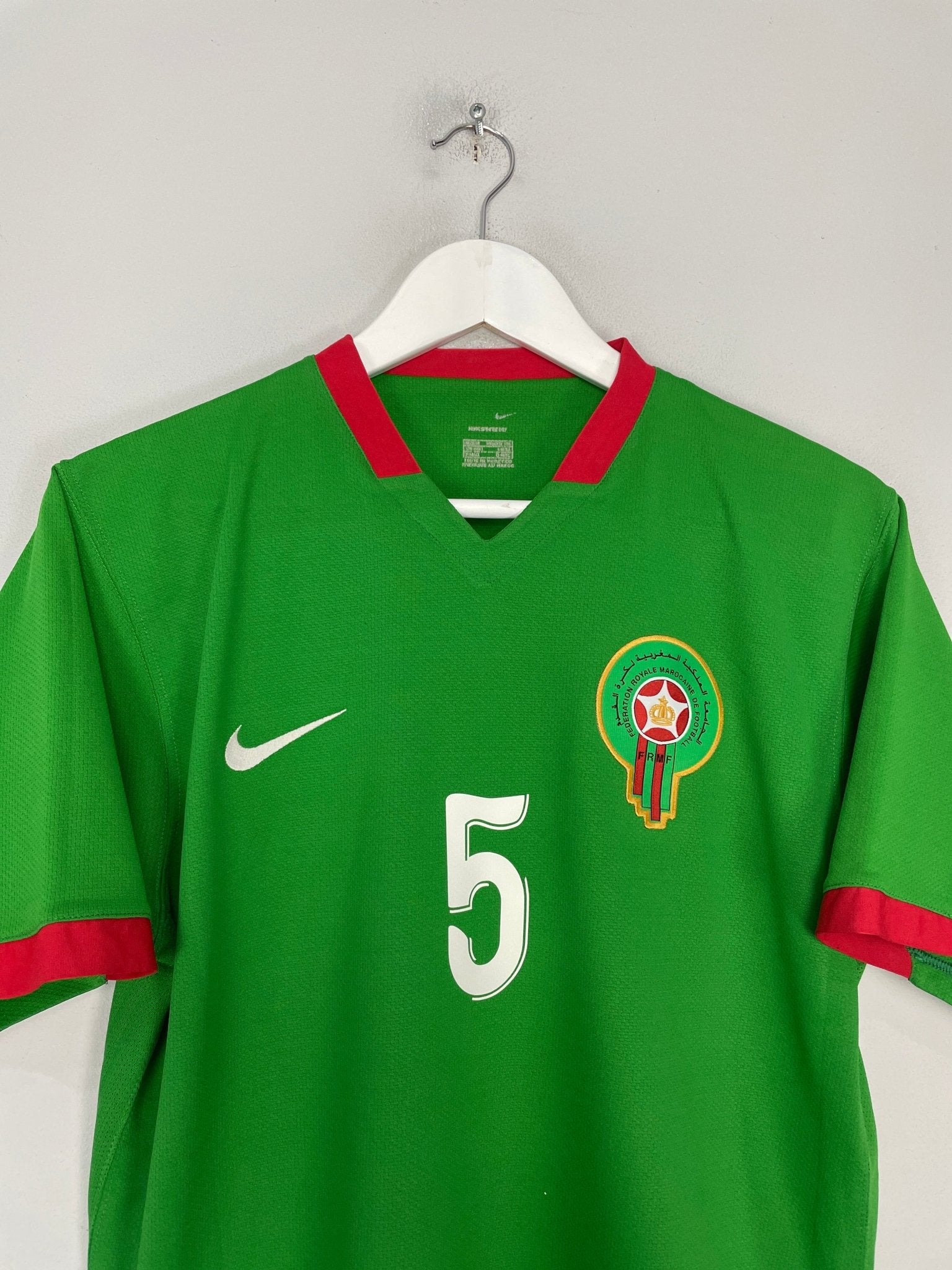Shop 2006/07 MOROCCO #5 HOME SHIRT (M) NIKE, classic football shirts, vintage football shirts & retro soccer jerseys at Cult Kits