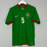 Shop 2006/07 MOROCCO #5 HOME SHIRT (M) NIKE, classic football shirts, vintage football shirts & retro soccer jerseys at Cult Kits