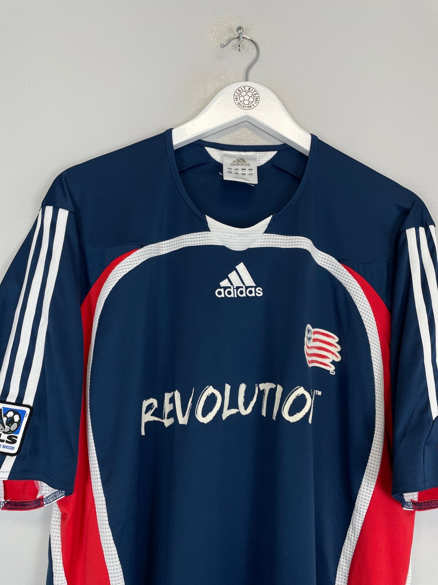 Shop 2006/07 NEW ENGLAND REVOLUTION HOME SHIRT (XL) ADIDAS, classic football shirts, vintage football shirts & retro soccer jerseys at Cult Kits