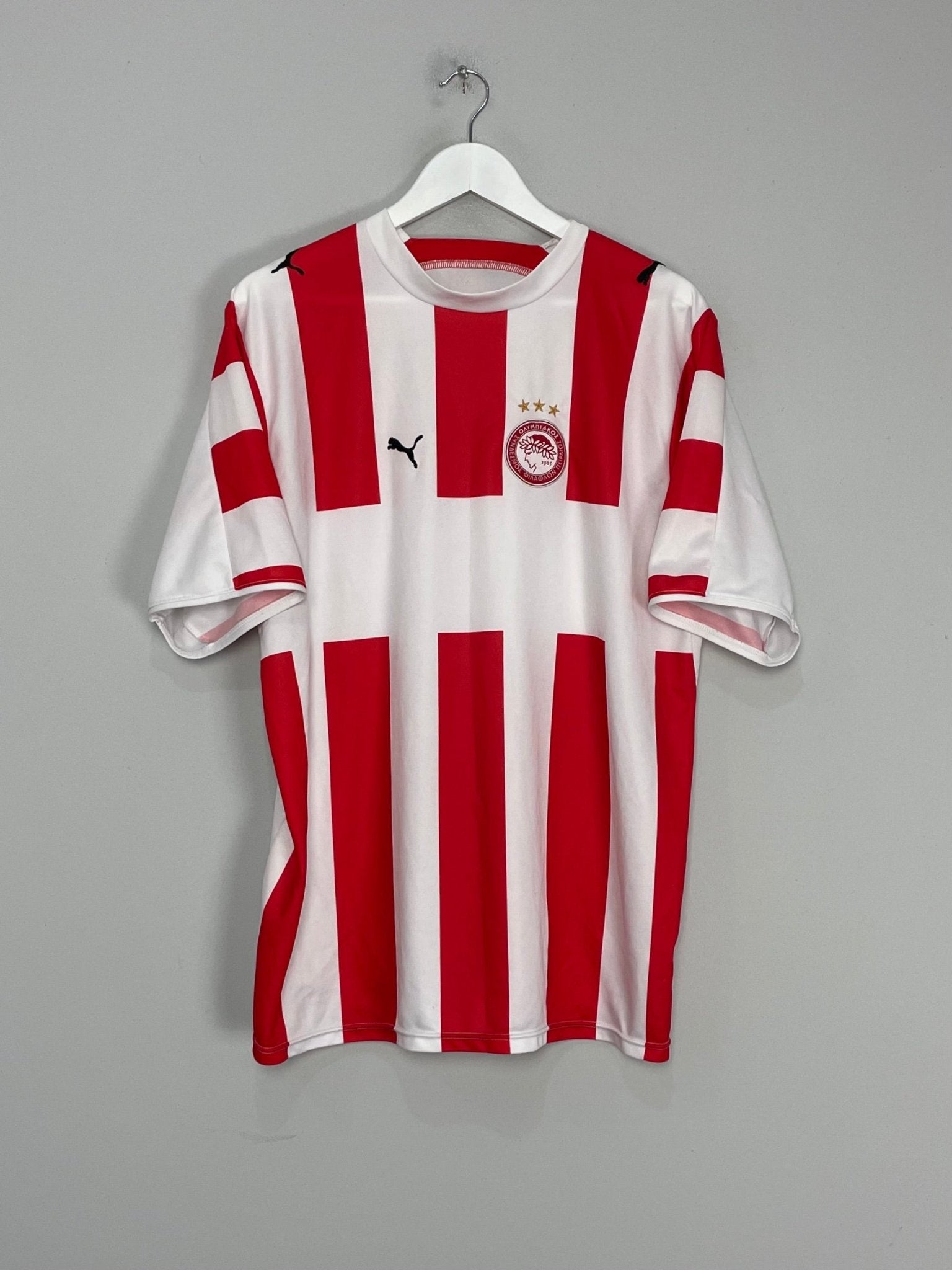 Shop 2006/07 OLYMPIAKOS HOME SHIRT (XL) PUMA, classic football shirts, vintage football shirts & retro soccer jerseys at Cult Kits