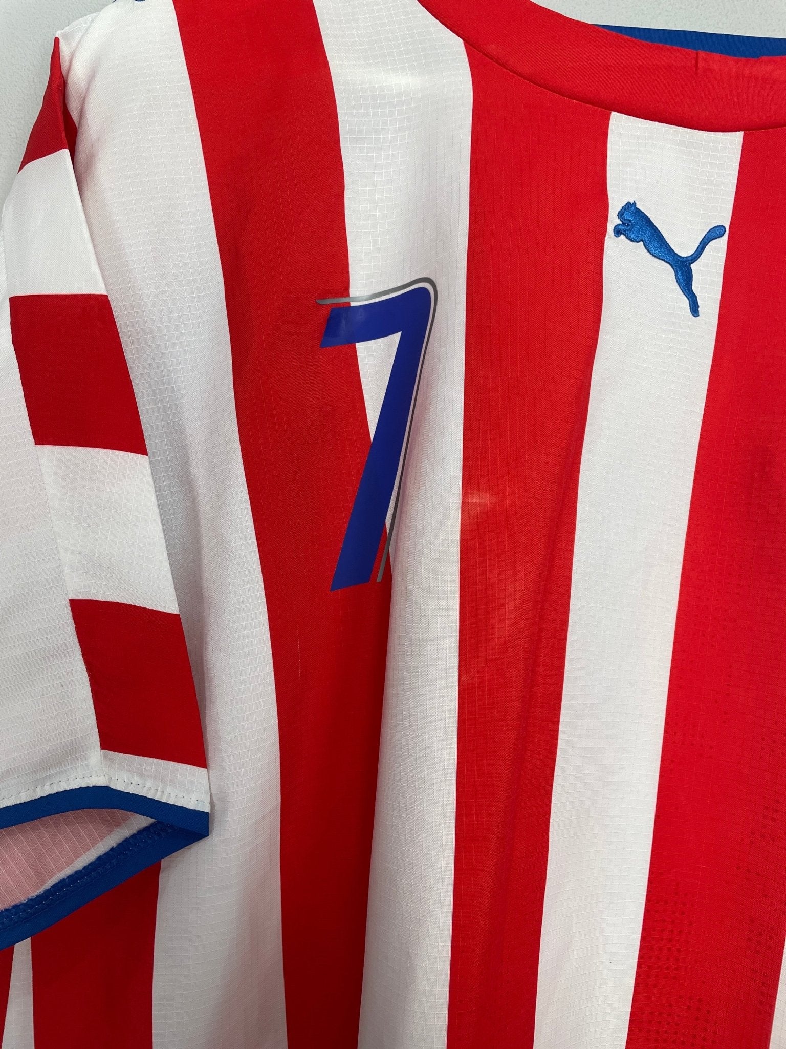 Shop 2006/07 PARAGUAY S.CABANAS #7 HOME SHIRT (L) PUMA, classic football shirts, vintage football shirts & retro soccer jerseys at Cult Kits