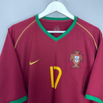 Shop 2006/07 PORTUGAL C.RONALDO #17 HOME SHIRT (XL) NIKE, classic football shirts, vintage football shirts & retro soccer jerseys at Cult Kits