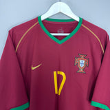 Shop 2006/07 PORTUGAL C.RONALDO #17 HOME SHIRT (XL) NIKE, classic football shirts, vintage football shirts & retro soccer jerseys at Cult Kits