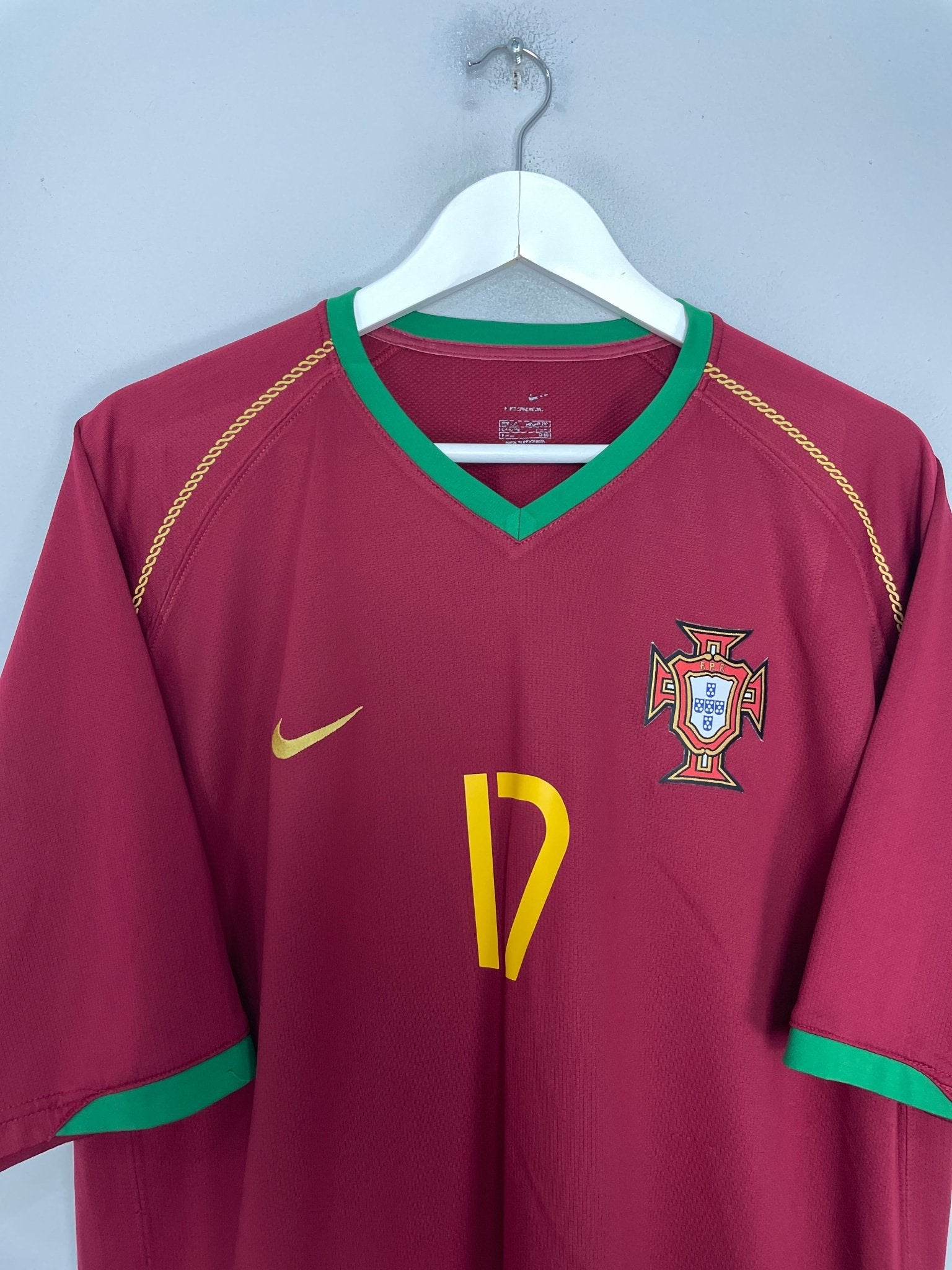 Shop 2006/07 PORTUGAL C.RONALDO #17 HOME SHIRT (XL) NIKE, classic football shirts, vintage football shirts & retro soccer jerseys at Cult Kits