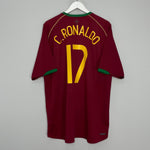 Shop 2006/07 PORTUGAL C.RONALDO #17 HOME SHIRT (XL) NIKE, classic football shirts, vintage football shirts & retro soccer jerseys at Cult Kits