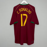 Shop 2006/07 PORTUGAL C.RONALDO #17 HOME SHIRT (XL) NIKE, classic football shirts, vintage football shirts & retro soccer jerseys at Cult Kits