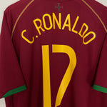 Shop 2006/07 PORTUGAL C.RONALDO #17 HOME SHIRT (XL) NIKE, classic football shirts, vintage football shirts & retro soccer jerseys at Cult Kits