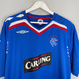 Shop 2006/07 RANGERS HOME SHIRT (XL) UMBRO, classic football shirts, vintage football shirts & retro soccer jerseys at Cult Kits