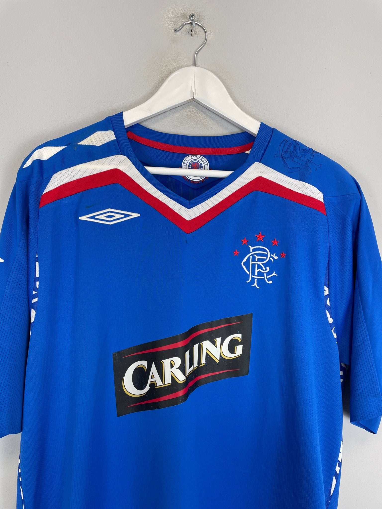 Shop 2006/07 RANGERS HOME SHIRT (XL) UMBRO, classic football shirts, vintage football shirts & retro soccer jerseys at Cult Kits