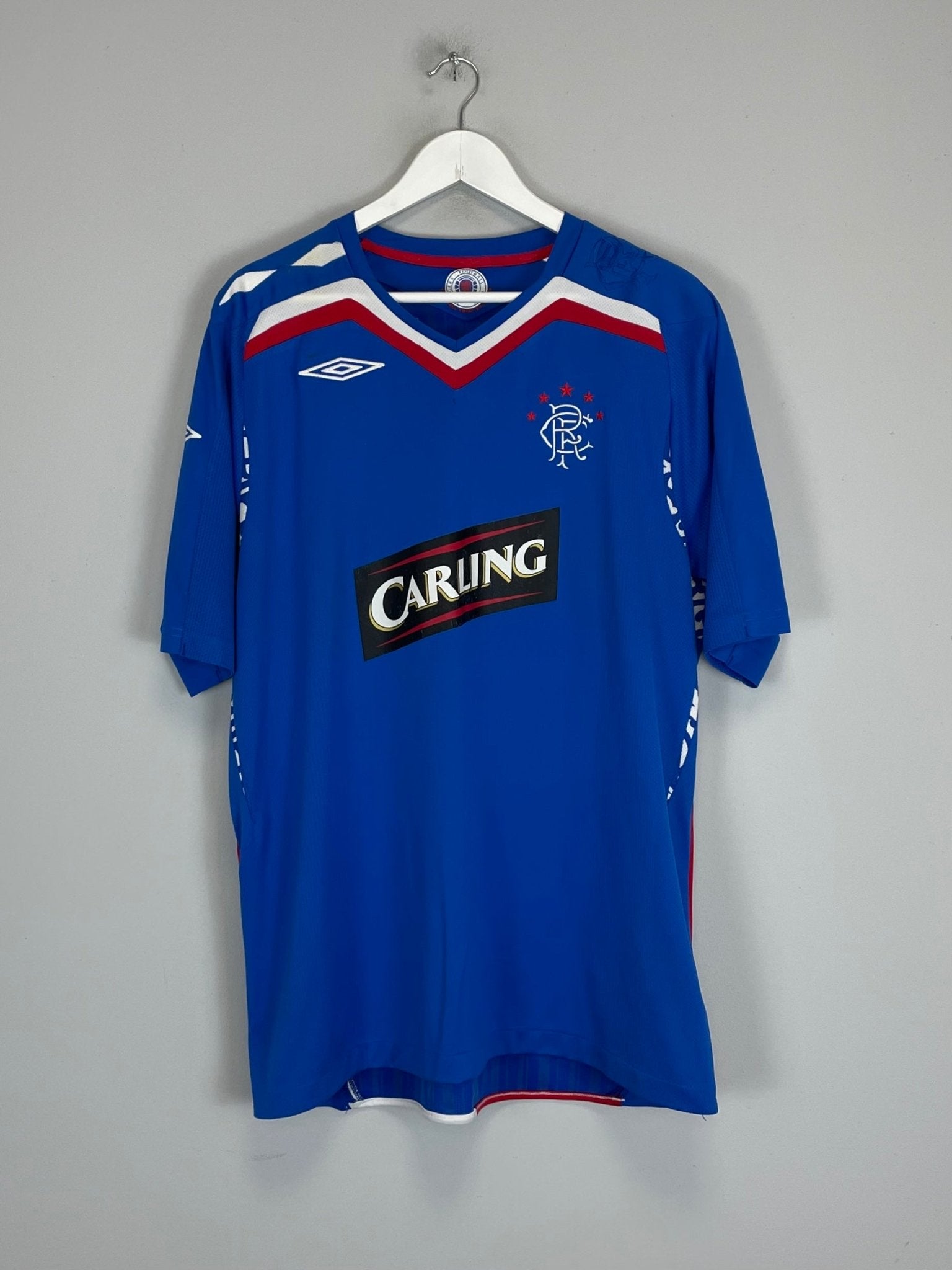 Shop 2006/07 RANGERS HOME SHIRT (XL) UMBRO, classic football shirts, vintage football shirts & retro soccer jerseys at Cult Kits