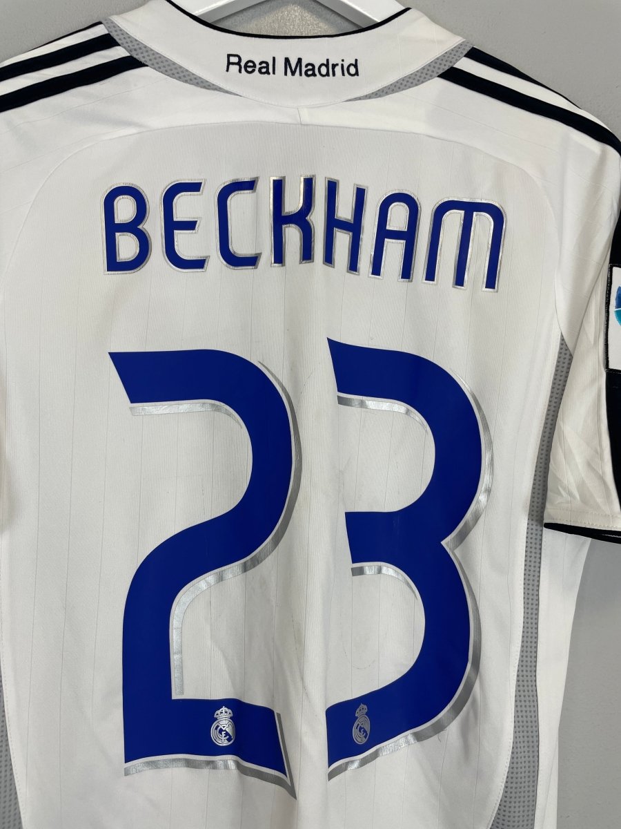 2006/07 REAL MADRID BECKHAM 23 HOME SHIRT (M) ADIDAS - Cult Kits - Medium - Buy Vintage Football Shirts, Authentic Retro Football Shirts For Sale, Classic Football Shirts & Soccer Jersey