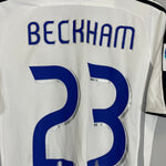2006/07 REAL MADRID BECKHAM 23 HOME SHIRT (M) ADIDAS - Cult Kits - Medium - Buy Vintage Football Shirts, Authentic Retro Football Shirts For Sale, Classic Football Shirts & Soccer Jersey