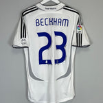 2006/07 REAL MADRID BECKHAM 23 HOME SHIRT (M) ADIDAS - Cult Kits - Medium - Buy Vintage Football Shirts, Authentic Retro Football Shirts For Sale, Classic Football Shirts & Soccer Jersey
