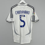 Shop 2006/07 REAL MADRID CANNAVARO #5 HOME SHIRT (M) ADIDAS, classic football shirts, vintage football shirts & retro soccer jerseys at Cult Kits
