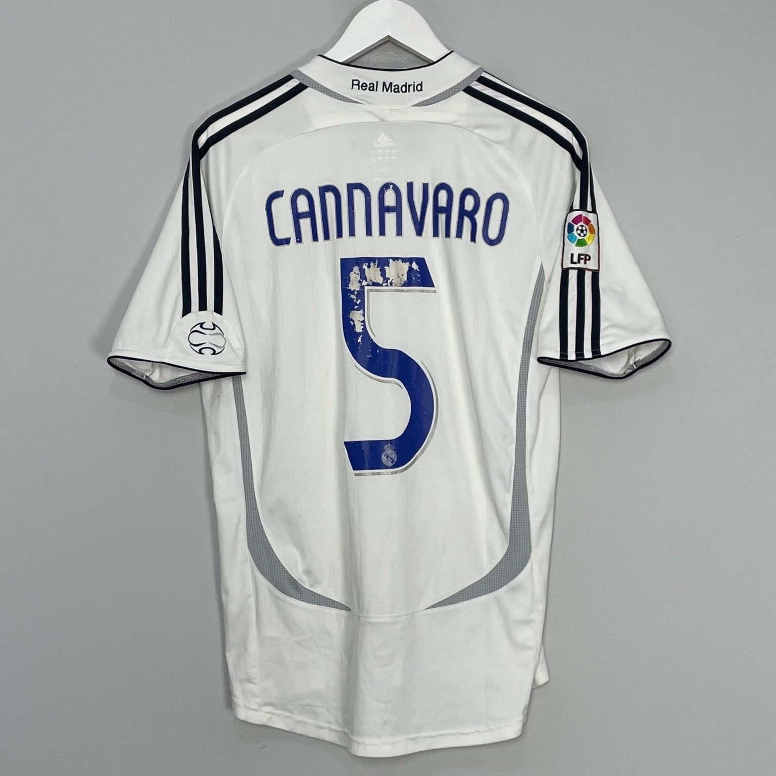 2006/07 REAL MADRID CANNAVARO #5 HOME SHIRT (M) ADIDAS – Cult Kits
