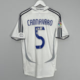 Shop 2006/07 REAL MADRID CANNAVARO #5 HOME SHIRT (M) ADIDAS, classic football shirts, vintage football shirts & retro soccer jerseys at Cult Kits