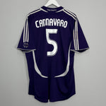 Shop 2006/07 REAL MADRID CANNAVARO #5 THIRD SHIRT (XL) ADIDAS, classic football shirts, vintage football shirts & retro soccer jerseys at Cult Kits