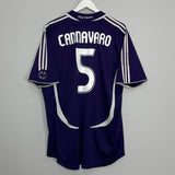 Shop 2006/07 REAL MADRID CANNAVARO #5 THIRD SHIRT (XL) ADIDAS, classic football shirts, vintage football shirts & retro soccer jerseys at Cult Kits