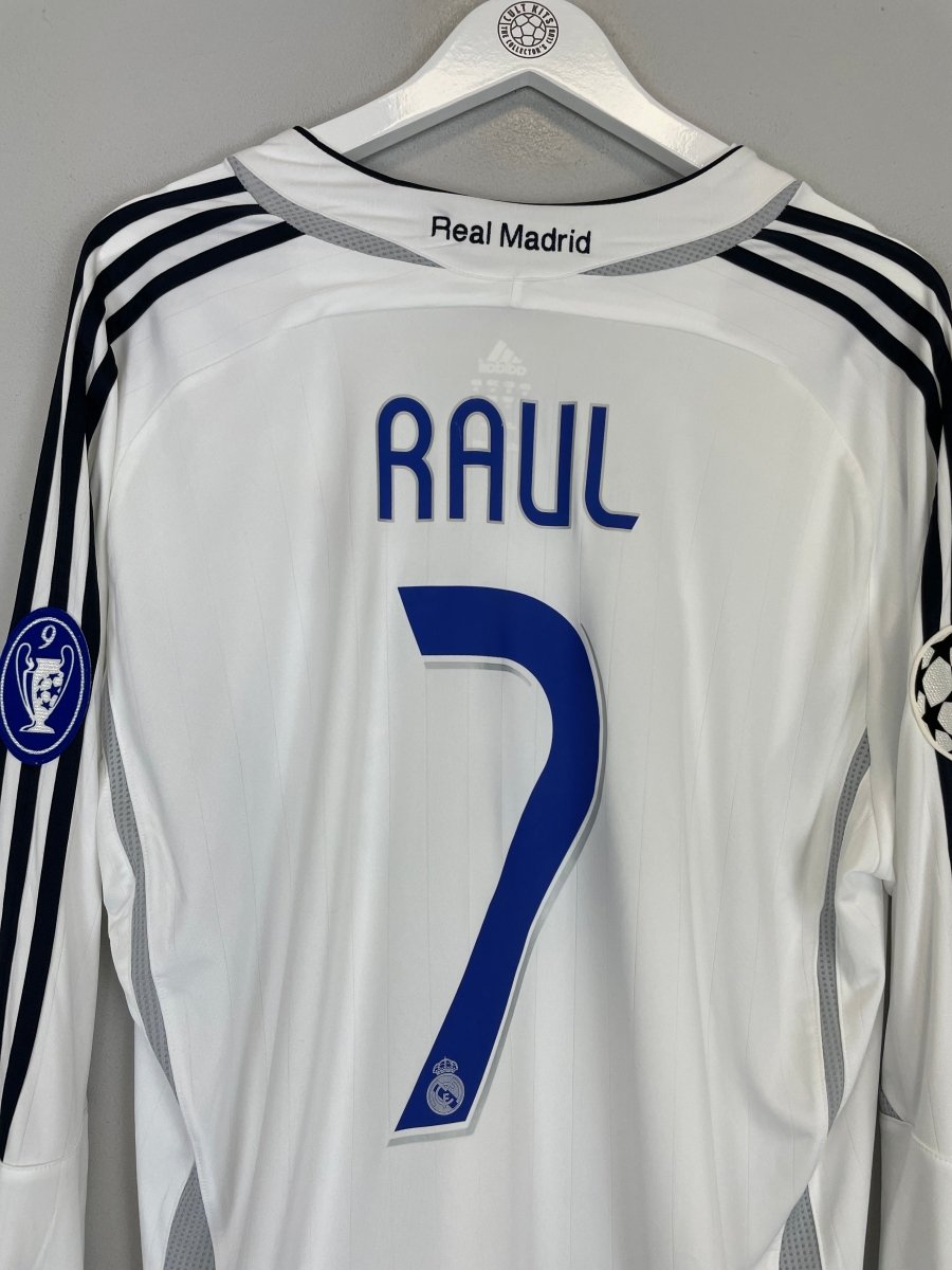 2006/07 REAL MADRID RAUL 7 L/S C/L HOME SHIRT (XL) ADIDAS - Cult Kits - XL - Buy Vintage Football Shirts, Authentic Retro Football Shirts For Sale, Classic Football Shirts & Soccer Jersey