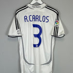 2006/07 REAL MADRID R.CARLOS 3 HOME SHIRT (S) ADIDAS - Cult Kits - Small - Buy Vintage Football Shirts, Authentic Retro Football Shirts For Sale, Classic Football Shirts & Soccer Jersey