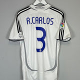 2006/07 REAL MADRID R.CARLOS 3 HOME SHIRT (S) ADIDAS - Cult Kits - Small - Buy Vintage Football Shirts, Authentic Retro Football Shirts For Sale, Classic Football Shirts & Soccer Jersey