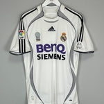 2006/07 REAL MADRID R.CARLOS 3 HOME SHIRT (S) ADIDAS - Cult Kits - Small - Buy Vintage Football Shirts, Authentic Retro Football Shirts For Sale, Classic Football Shirts & Soccer Jersey