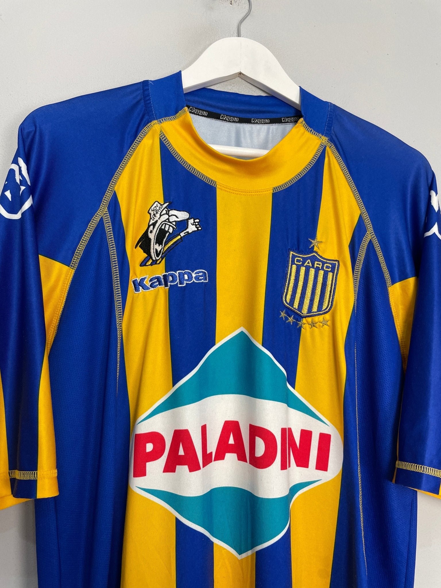 Shop 2006/07 ROSARIO CENTRAL L/S HOME SHIRT (XL) KAPPA, classic football shirts, vintage football shirts & retro soccer jerseys at Cult Kits