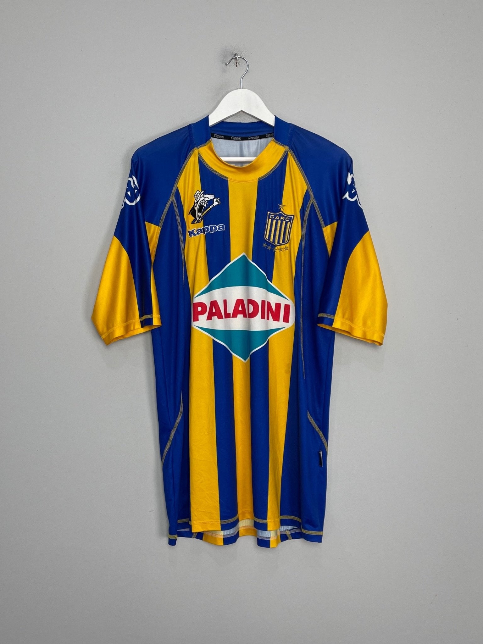 Shop 2006/07 ROSARIO CENTRAL L/S HOME SHIRT (XL) KAPPA, classic football shirts, vintage football shirts & retro soccer jerseys at Cult Kits