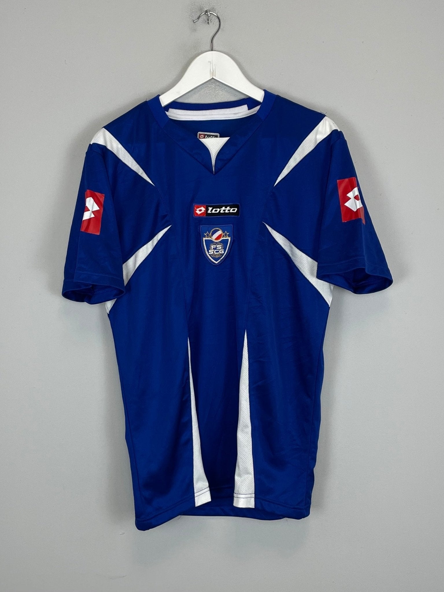 Shop 2006/07 SERBIA HOME SHIRT (XL) LOTTO, classic football shirts, vintage football shirts & retro soccer jerseys at Cult Kits