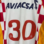 Shop 2006/07 TECOS FC #30 *MATCH ISSUE* HOME SHIRT (M) ATLETICA, classic football shirts, vintage football shirts & retro soccer jerseys at Cult Kits