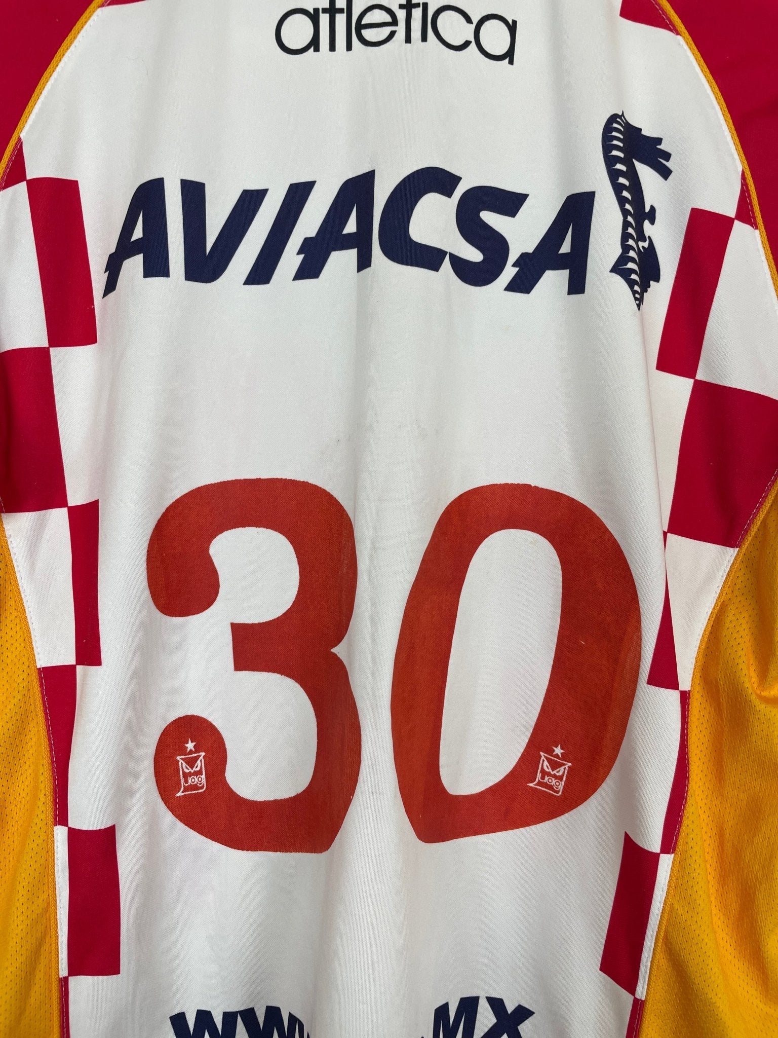 Shop 2006/07 TECOS FC #30 *MATCH ISSUE* HOME SHIRT (M) ATLETICA, classic football shirts, vintage football shirts & retro soccer jerseys at Cult Kits