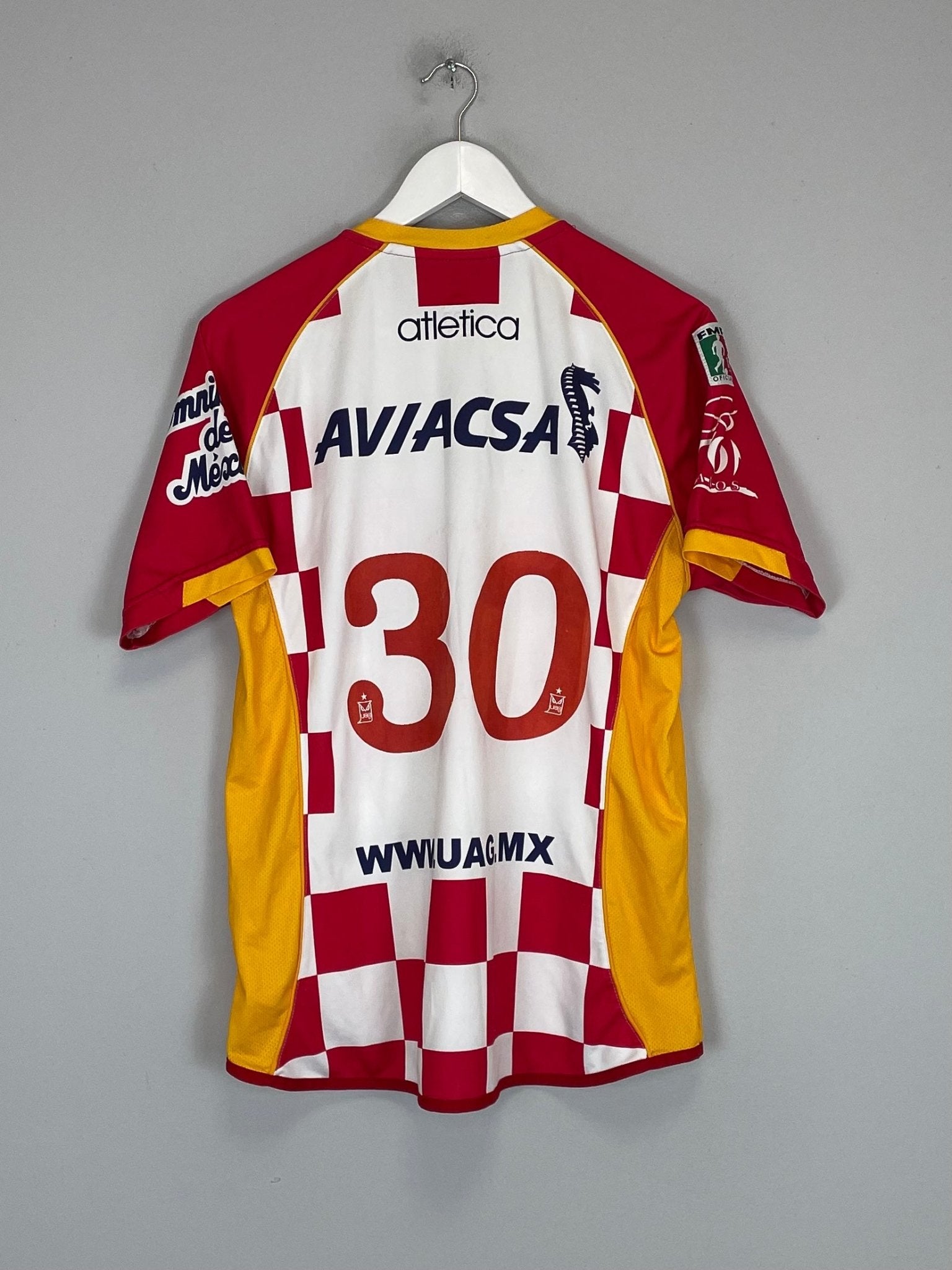 Shop 2006/07 TECOS FC #30 *MATCH ISSUE* HOME SHIRT (M) ATLETICA, classic football shirts, vintage football shirts & retro soccer jerseys at Cult Kits