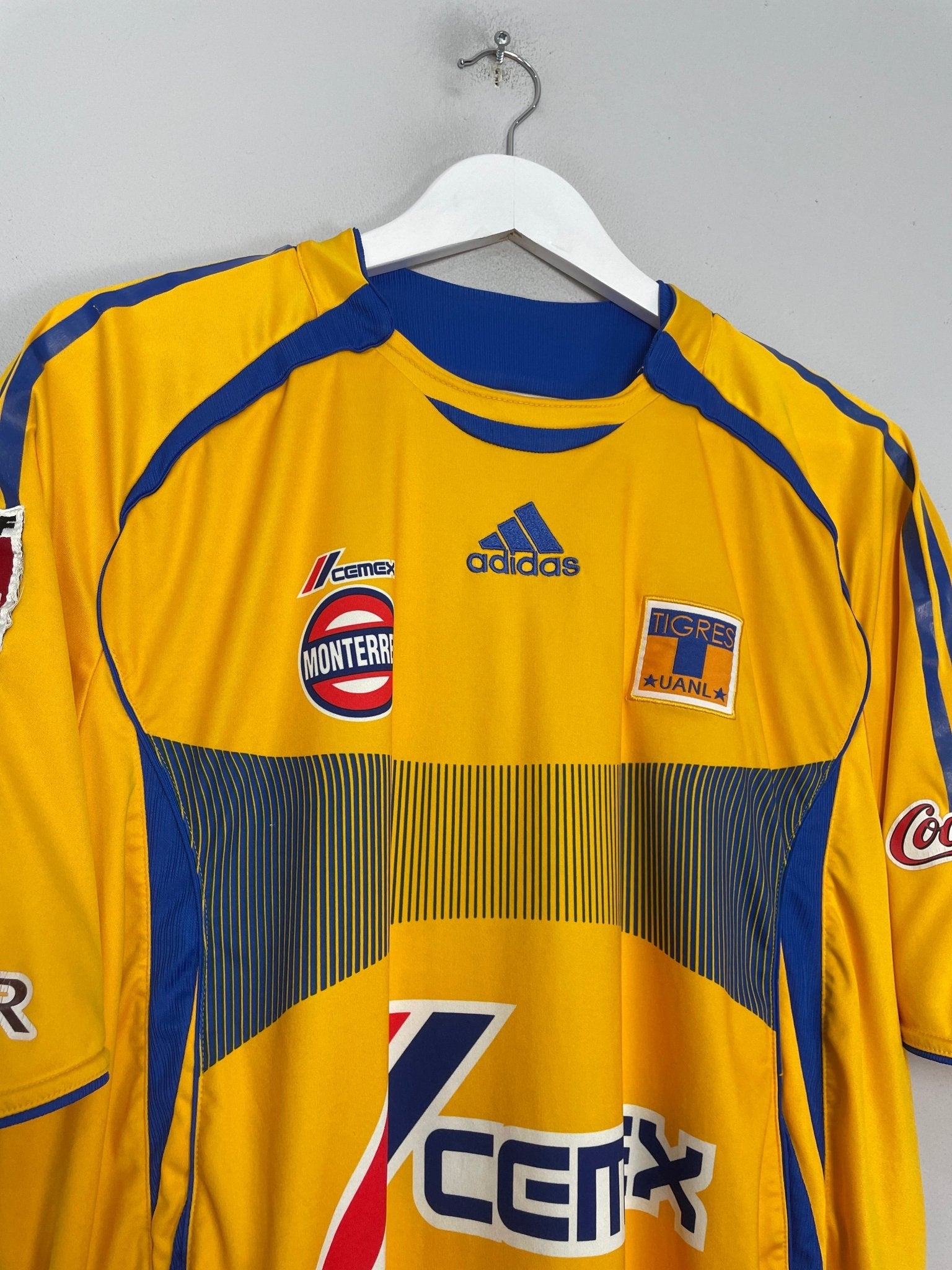 Shop 2006/07 TIGRES #14 HOME SHIRT (XL) ADIDAS, classic football shirts, vintage football shirts & retro soccer jerseys at Cult Kits