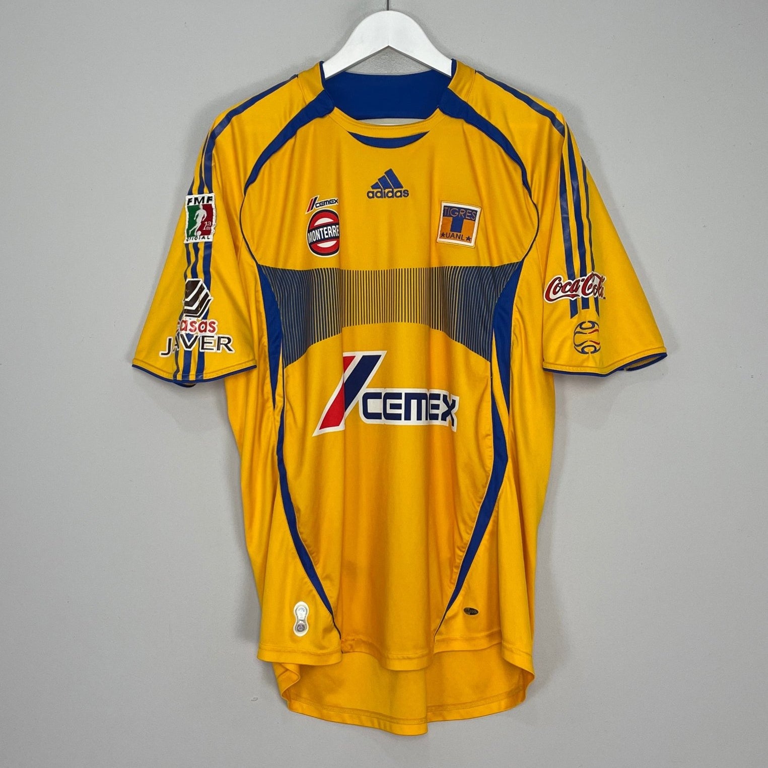 Shop 2006/07 TIGRES #14 HOME SHIRT (XL) ADIDAS, classic football shirts, vintage football shirts & retro soccer jerseys at Cult Kits