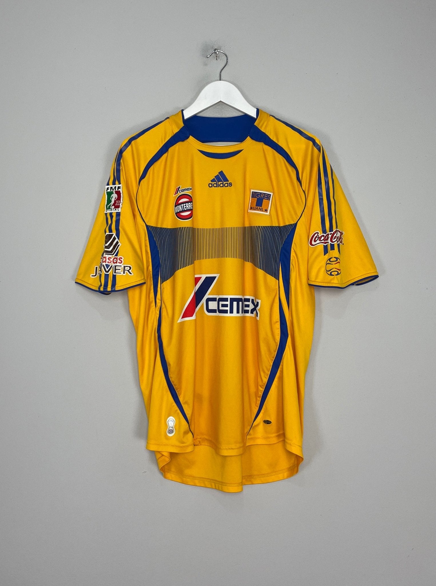 Shop 2006/07 TIGRES #14 HOME SHIRT (XL) ADIDAS, classic football shirts, vintage football shirts & retro soccer jerseys at Cult Kits