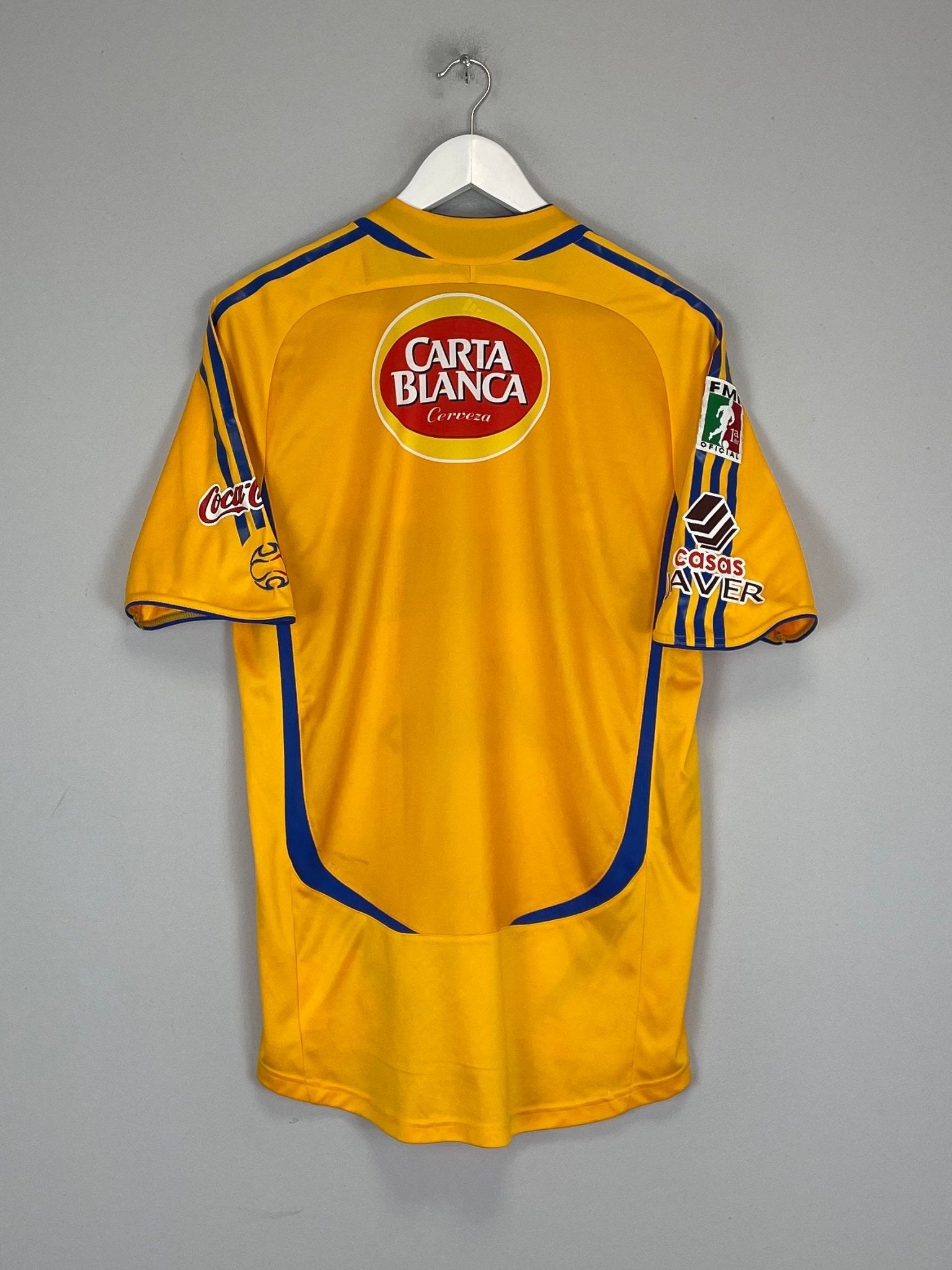 Shop 2006/07 TIGRES HOME SHIRT (M) ADIDAS, classic football shirts, vintage football shirts & retro soccer jerseys at Cult Kits