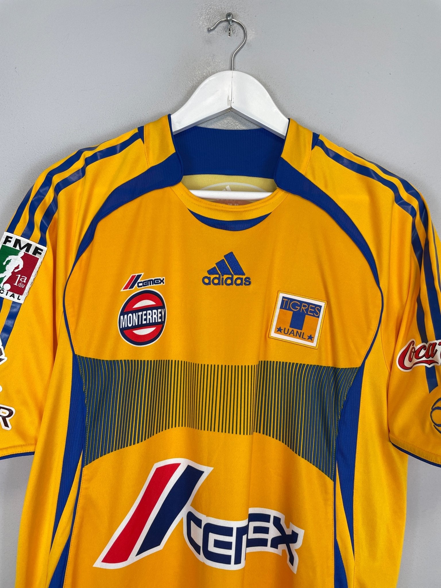 Shop 2006/07 TIGRES HOME SHIRT (M) ADIDAS, classic football shirts, vintage football shirts & retro soccer jerseys at Cult Kits