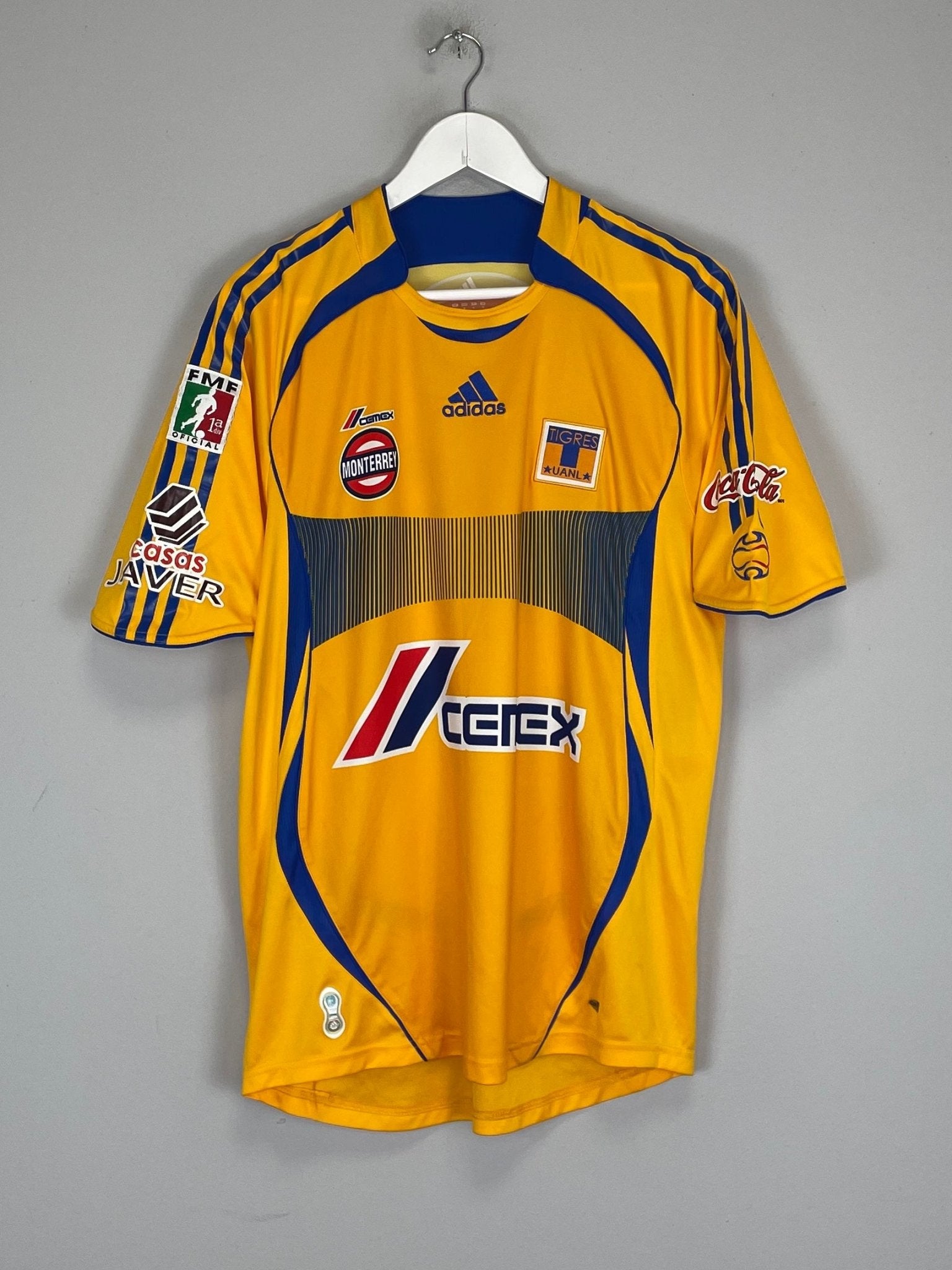 Shop 2006/07 TIGRES HOME SHIRT (M) ADIDAS, classic football shirts, vintage football shirts & retro soccer jerseys at Cult Kits