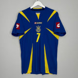 Shop 2006/07 UKRAINE SHEVCHENKO #7 AWAY SHIRT (XL) LOTTO, classic football shirts, vintage football shirts & retro soccer jerseys at Cult Kits