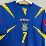 Shop 2006/07 UKRAINE SHEVCHENKO #7 AWAY SHIRT (XL) LOTTO, classic football shirts, vintage football shirts & retro soccer jerseys at Cult Kits